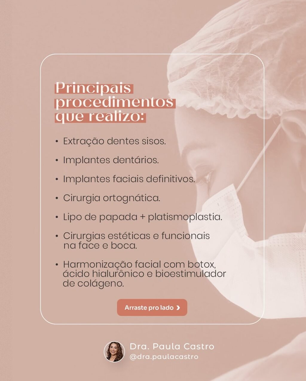 Instagram post from dra.paulacastro. This post is in position 1.